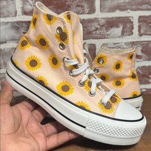 Converse Chuck Taylor All Star “Summer Spirit” Sunflower Platform Women’s Sz 7.5